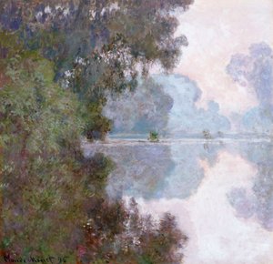 Aamu Seinen varrella, lähellä Givernyä, 1896 tekijältä Claude Monet