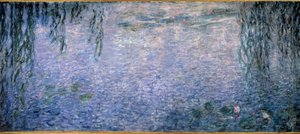 Nympheas, kirkas aamu pajuilla Triptyykki keskiosa. Claude Monet