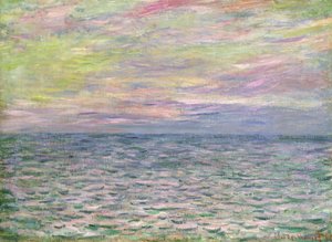 Aavalla merellä, auringonlasku Pourvillessä; Auringonlasku Pourvillessä, Open Sea, 1882