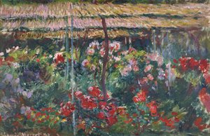 Pionipuutarha, 1887 tekijältä Claude Monet