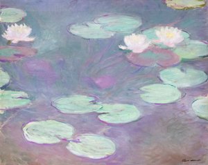 Vaaleanpunaiset lumpeet, Claude Monet tekijältä Claude Monet