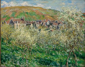 Kukkivat luumupuut tekijältä Claude Monet