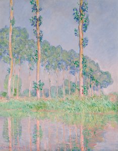 Poppelit, vaaleanpunainen efekti tekijältä Claude Monet