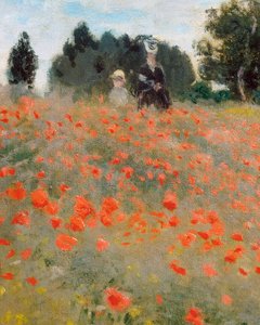 Unikot, Argenteuilin ympäristö (yksityiskohta). Claude Monet
