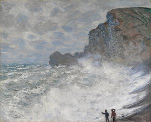 Rauhes Wetter in Étretat. 1883 tekijältä Claude Monet