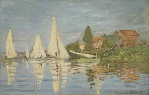 Regatat Argenteuilissa tekijältä Claude Monet
