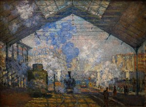 Saint-Lazaren asema tekijältä Claude Monet