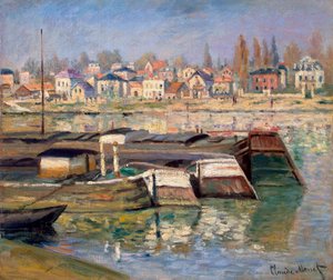 Seine Asnièresissa, 1873. tekijältä Claude Monet