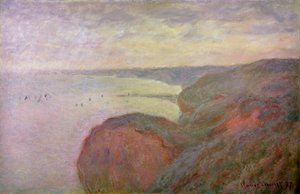 Jyrkät kalliot lähellä Dieppeä, 1897. tekijältä Claude Monet