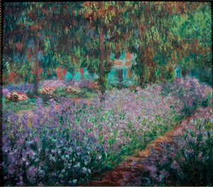 Taiteilijan puutarha Givernyssä tekijältä Claude Monet
