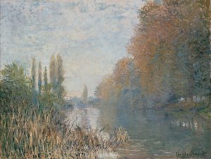 Seinen ranta syksyllä tekijältä Claude Monet