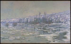 Jään murtuminen (La Débâcle tai Les Glaçons) tekijältä Claude Monet
