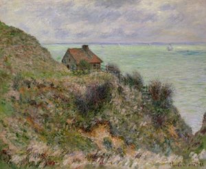 Tullimiesten maja Pourvillessä, 1882. tekijältä Claude Monet