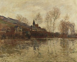 Vedenpaisumus Givernyssä, noin 1886 tekijältä Claude Monet
