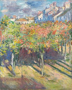 Lime Trees at Poissy; Lehmuspuut Poissyssa, 1882 tekijältä Claude Monet