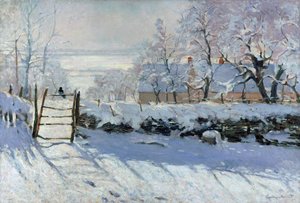 Harakka, 1869 tekijältä Claude Monet