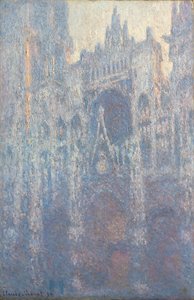 Rouenin katedraalin portaali aamun valossa tekijältä Claude Monet