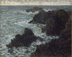The Rocks at Belle-Ile, The Wild Coast, 1886. tekijältä Claude Monet