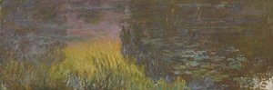 Vesililjat - Laskeva aurinko, 1914-1926 tekijältä Claude Monet