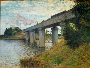Rautatien silta Argenteuilissa tekijältä Claude Monet