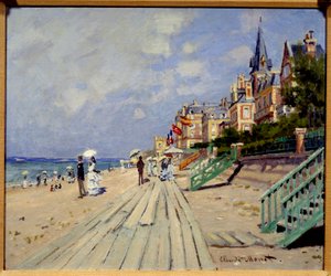 Trouvillen ranta. Claude Monet