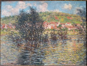 Vetheuil Lavacourtista katsottuna tekijältä Claude Monet