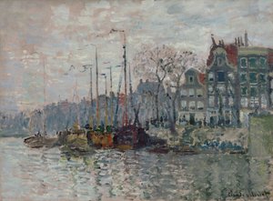 Näkymä Amsterdamista tekijältä Claude Monet