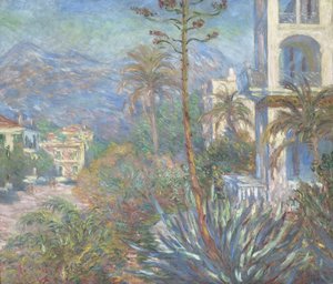 Huvilat Bordigherassa, 1884 tekijältä Claude Monet