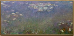 Vesililjat (Agapanthus), noin 1915-26 (öljy kankaalle) tekijältä Claude Monet