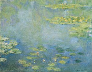 Vesililjat, noin 1906 (öljy kankaalle) tekijältä Claude Monet