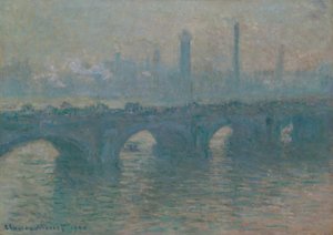 Waterloo Bridge, Grey Weather, 1900. tekijältä Claude Monet