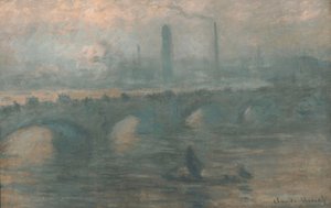 Waterloon silta, sumuinen aamu tekijältä Claude Monet