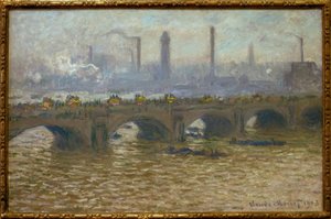 Waterloon silta, Temps gris (Waterloo Bridge, Grauer Himmel tekijältä Claude Monet