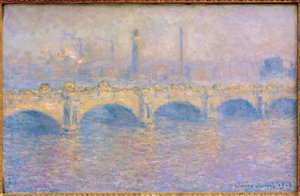Waterloo Bridge, aurinkoefekti (Waterloo Bridge, Sonne) tekijältä Claude Monet