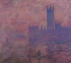 Westminsterin torni tekijältä Claude Monet