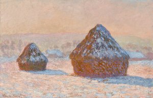 Vehnänkorret, lumiefekti, aamu (Meules, Effet de Neige, Le Matin) tekijältä Claude Monet