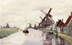 Tuulimylly Hollannissa, 1871 tekijältä Claude Monet