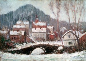 Talvimaisema, 1895. tekijältä Claude Monet