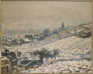 Talvi Givernyssä, 1885 tekijältä Claude Monet
