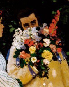 Naiset puutarhassa, yksityiskohta tekijältä Claude Monet