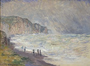Raskas meri Pourvillessä tekijältä Claude Monet