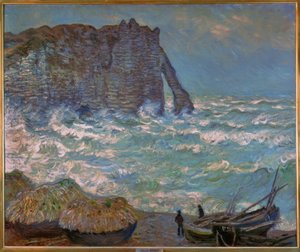 Étretat, mer agitée tekijältä Claude Monet