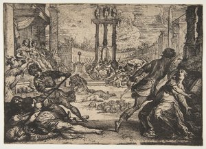 Triumviraatin verilöyly, n. 1624. tekijältä Claude Vignon