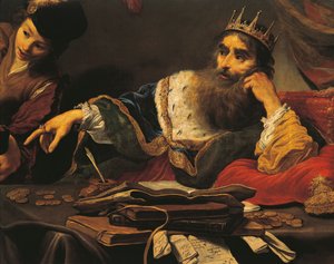 Claude Vignon (1593-1670) Claude Vignon (1593-1670), öljy kankaalle Kroesus vastaanottamassa kunnianosoituksen Lydianilta tekijältä Claude Vignon