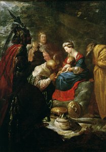 The Adoration of the Magi, n.1619 tekijältä Claude Vignon
