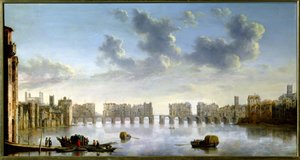 Old London Bridge (öljy), noin 1630
