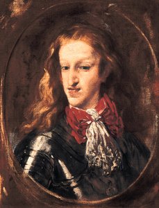 Espanjan kuninkaan Kaarle II (1661-1700) muotokuva. Claudio Coellon (1642-1693) maalaus