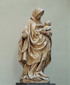 Neitsyt viinirypäleen patsas Claus de Wervelle (1380-1439) Claus Sluterin koulusta. 15-luvulla. Auxonnen kirkko (Cote d