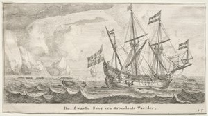 Erilaisia ​​laivoja ja näkymiä Amsterdamista (Verscheÿde Schepen en Gesichten van Amstelredam), osa II: Musta karhu, Grönlannin valaanpyynti
