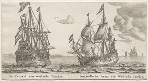 Erilaisia ​​laivoja ja Amsterdamin näkymiä (Verscheÿde Schepen en Gesichten van Amstelredam), Osa II: Helmi ja Itä-Intialainen, Kaksoiskotka, Länsi-Intialainen